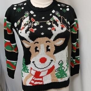 Festive Reindeer Christmas Sweater